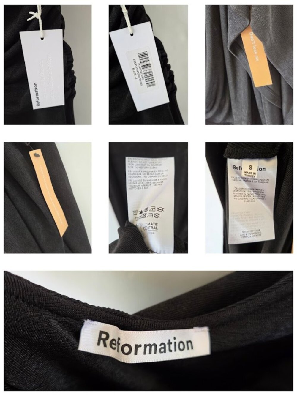 NWT Reformation Everlynn Knit Maxi Dress Halter Black Small - Picture 10 of 11